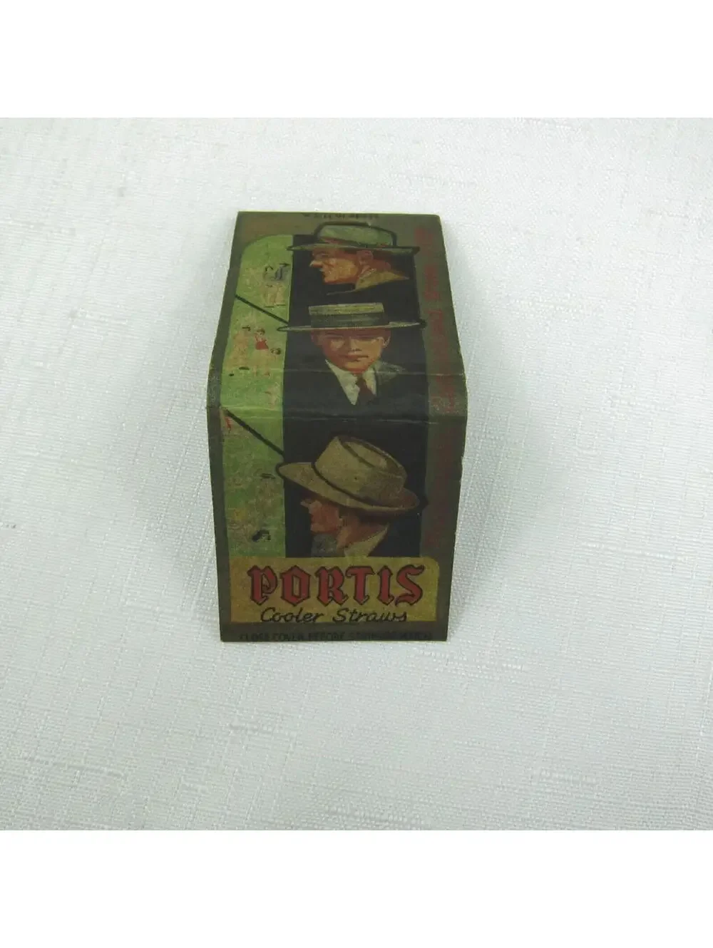 3 Vintage Matchbook SafetyEdge Diamond Wax Paper Portis Hats Walgreen Drug Store